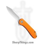 Civivi - CIVC907R - Elementum Linerlock - Folding Knife - D2 Satin Drop Point - G10 - Orange