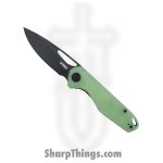 Kubey - KUB324B - Doris - Folding Knife - D2 Stonewash Coated Drop Point - G10 - Jade