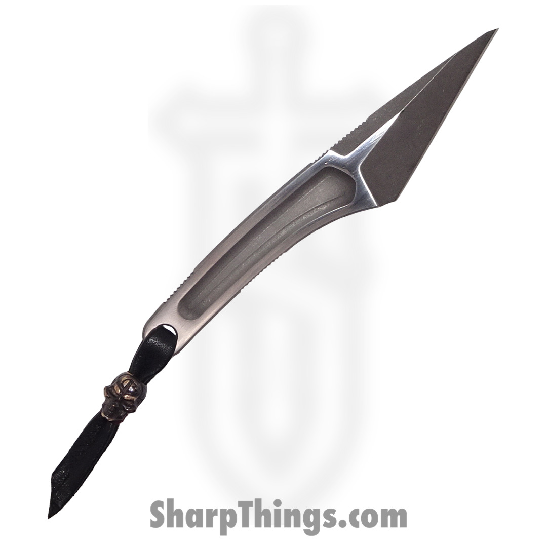 cf172339-e266-49a1-b3d1-ef1c5efb60f4_BASKIR3.23_1.jpg Bastinelli Creations - BASKIR3.23 - Custom Kiridashi with Wallet Sheath - Fixed Blade Knife - M390 Stonewash Kiridashi - Skeletonized - Natural - Image 1