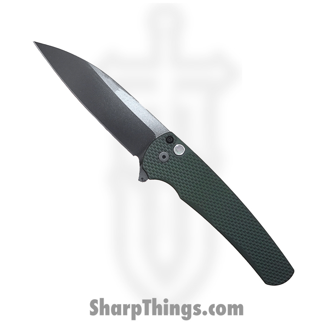 cf7841a9-3ae3-42cc-96eb-a080dfa36670_23TBSMalibu_1.jpg ProTech - 23TBSMalibu - Malibu Custom - Folding Knife - Magnacut Two Tone Wharncliffe - 6061-T6 Aluminum - OD Green - Image 1
