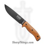 ESEE - ES6PB011 - Model 6 - Fixed Blade Knife - 1095HC Coated Drop Point - Micarta - Brown Black
