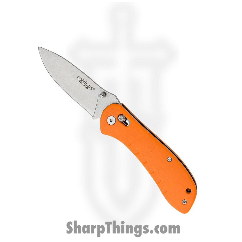 d04cf5d7-aeab-4ecb-b191-06863f5c7c1c_CM19620_1.jpg Camillus - CM19620 - Rovax - Folding Knife - 420 Stainless Satin Drop Point - GFN - Orange - Image 1