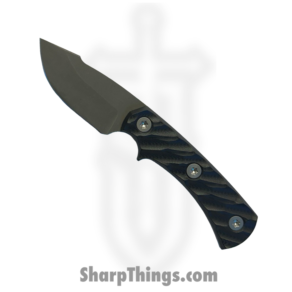 d0952d82-b450-4563-886d-de0d67fd8872_HFBHARBKG111_1.jpg Half Face Blades - HFBHARBKG111 - Beef Harpoon - Fixed Blade Knife - S45VN Acid Etched Harpoon - G10 - Black - Image 1