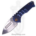 Medford Knife - MK029SPD-30PV-T1CP-BP - Genesis "T" Tumbled Drop Point Folder - S35VN - PVD