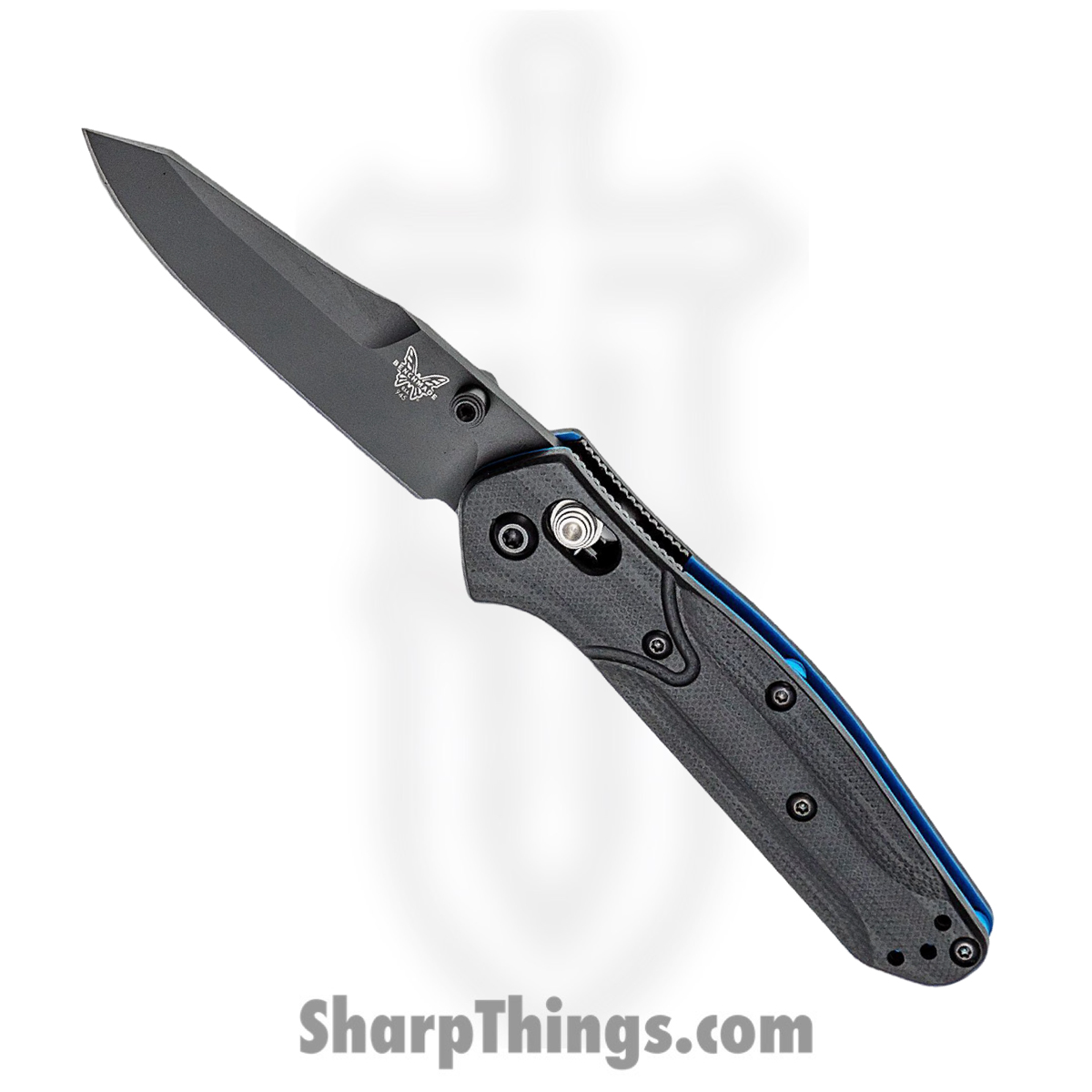 d1e87174-f7e9-4f5f-a541-67a92c92efb4_BM945BK-1_1.jpg Benchmade - 945BK1 - Mini Osborne - Folding Knife - S30V Coated Reverse Tanto - G10 - Black - Image 1