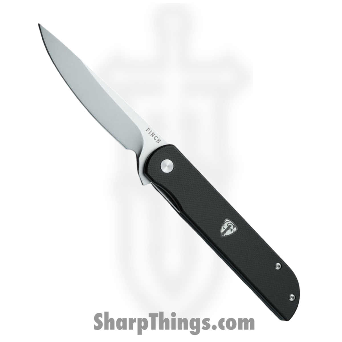 d21c31f1-1846-4b8d-bb1e-1a9e197e2b49_CM001007_1.jpg Finch Knife Co. - FKCM001007 - Cimarron - Folding Knife - 14C28N Blasted Drop Point - G10 - Black - Image 1