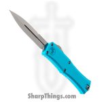 Microtech - 1701M-10TQ - Mini Hera II - OTF Auto - M390MK Stonewash Drop Point - Aluminum - Turquoise