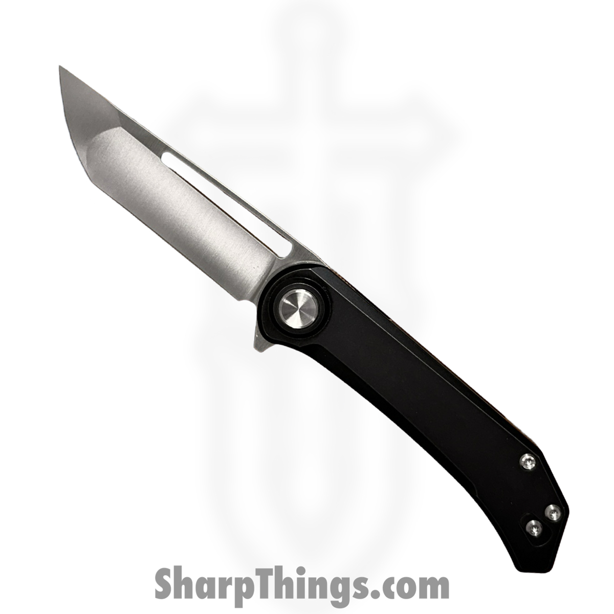 d3174175-e4ab-4439-91cc-ecb04912c1fc_AK-TRUF-BK_1.jpg Aurora Knife and Tool - AK-TRUF-BK - Truffles - Folding Knife - Ti Scales - S35VN Satin Hollow Ground Blade - Black - Image 1