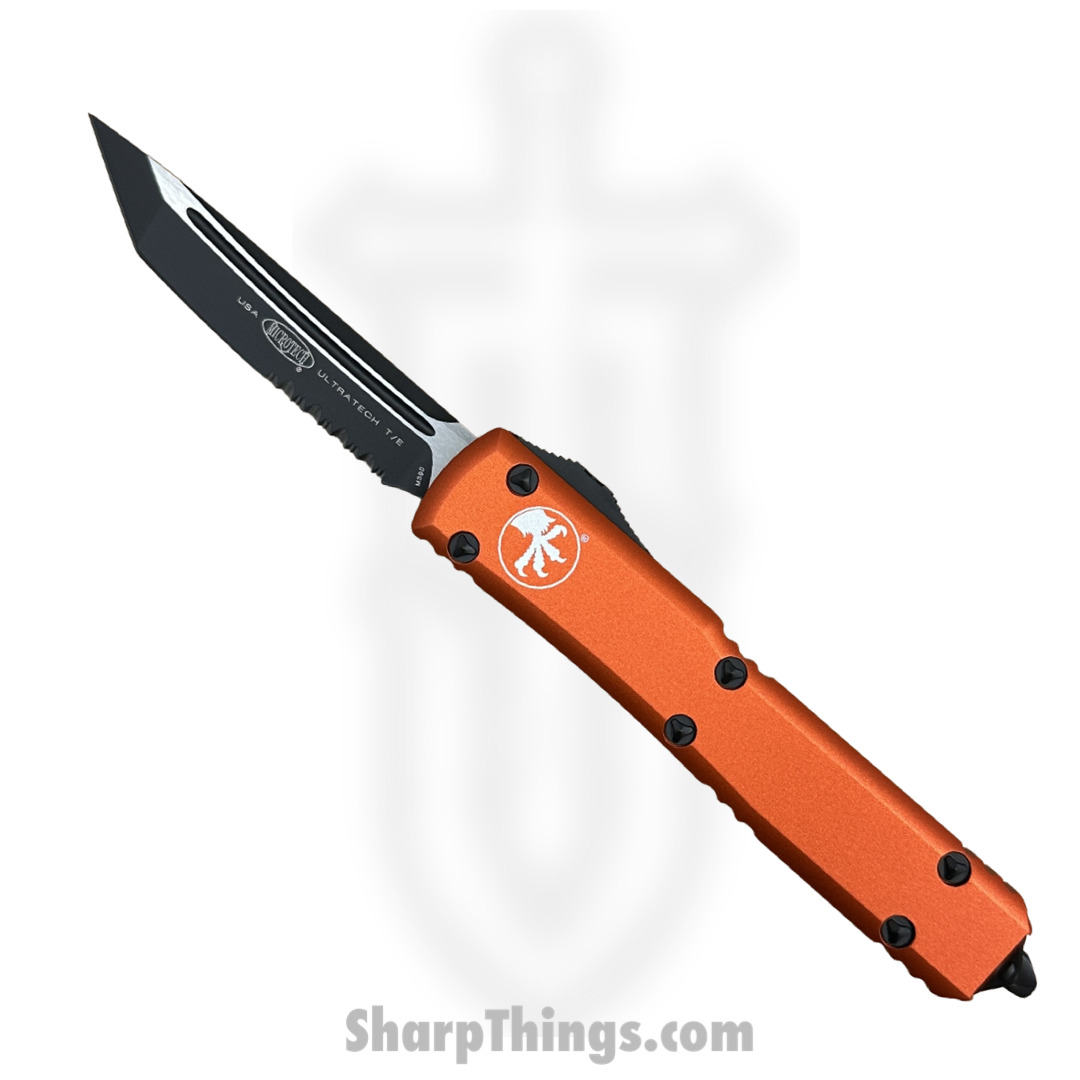 d31b4a80-1a70-41ac-bbef-4f7c53d086e6_123-2OR_1.jpg Microtech - 123-2OR - Ultratech - OTF Auto - 123-2OR Ultratech OTF Auto - 6061-T6 Aluminum - Orange - Image 1