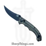 Benchmade - 865BK-01 - Mini Bedlam - Folding Knife - CPM S90V Coated Scimitar - G10 - Coyote/Black/OD Green