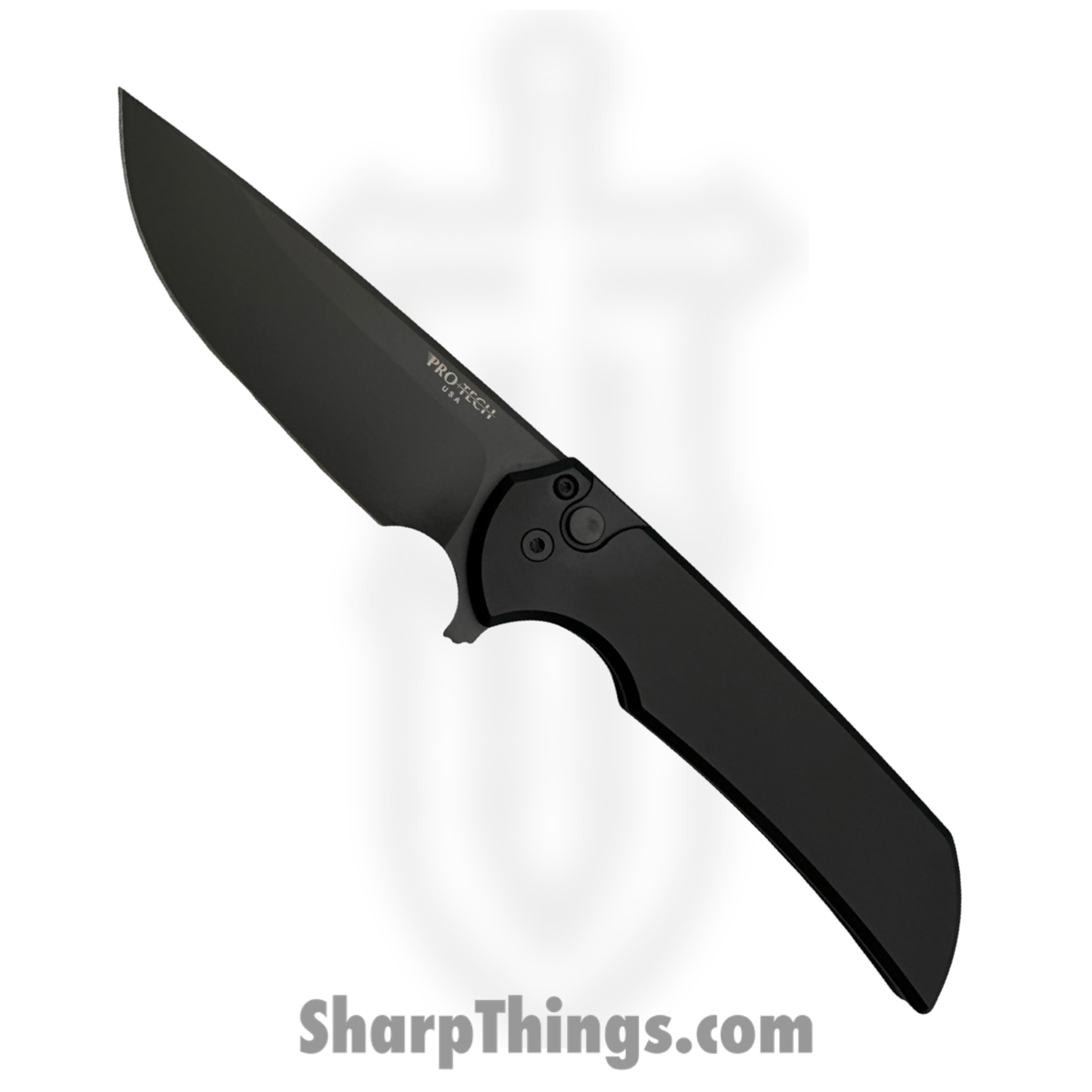 d3a47418-ec30-47fe-8a58-a2cfde4cc541_MX103_1.jpg ProTech - MX103 - Mordax - Folding Knife - CPM MagnaCut Coated Drop Point - Aluminum - Black - Image 1