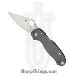 Spyderco - SC223GPDGY - Para 3 Compression Lock - Folding Knife - Micro-Melt Maxamet Stonewash Clip Point - G10 - Gray