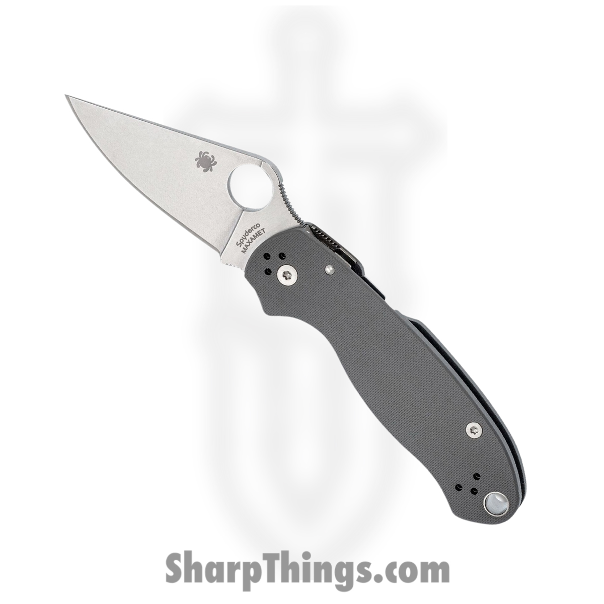 d3afb893-e977-4602-8417-7eaeacab63df_SC223GPDGY_1.jpg Spyderco - SC223GPDGY - Para 3 Compression Lock - Folding Knife - Micro-Melt Maxamet Stonewash Clip Point - G10 - Gray - Image 1