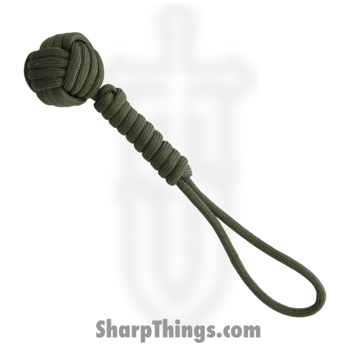 d3f4dbb4-c0c8-4582-bbfb-0fde14e7648a_CBR357_1.jpg Combat Ready - CBR357 - Monkey Fist - Paracord - OD Green - Image 1