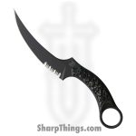 Bastinelli Creations - BAS206SZ - Mako - Fixed Blade Knife - N690 Coated Full Tang P/S - Sculpted Skull - Black Bronze