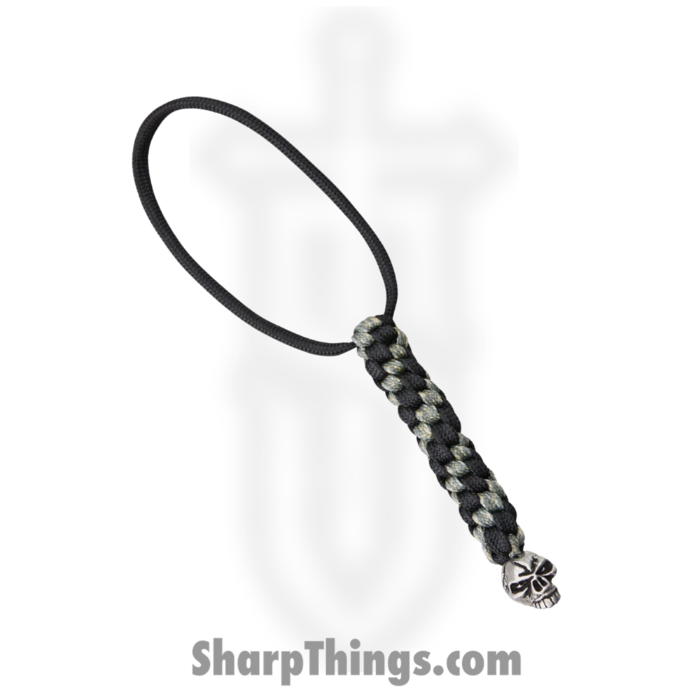 d47021ca-82bc-4636-bab2-d2ccd4387727_SMUKEBLBDCP_1.jpg Schmuckatelli Co - SMUKEBLBDCP - Emerson Lanyard with Bead - Pewter Skull - Digital Camo - Image 1