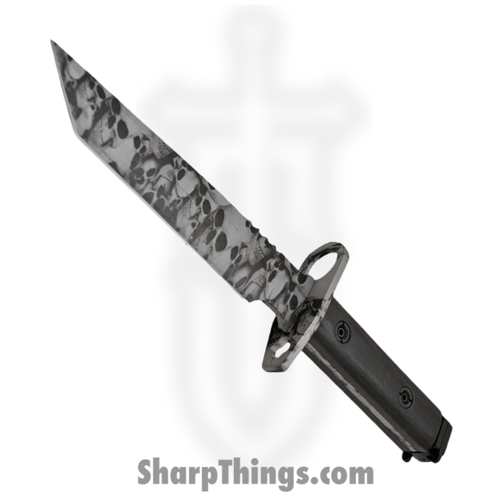 d4c4495b-d278-4a73-924f-d66513f1b8e8_YF-01-SL_1.png Shadow Ops - YF-01-SL - Undead AR-15 Bayonet - Fixed Blade Knife - Forged Steel Tanto - ABS - Black - Image 1