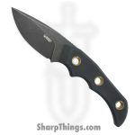 Kubey - KUB376C - Willumsen Hunter - Fixed Blade Knife - 14C28N Blackwash Drop Point - G10 - Black
