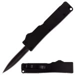 VOC - DT5SDBBK - OTF Automatic Knife Firecracker - 440 Steel - Black