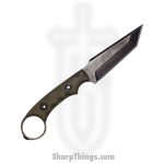 T.Kell Knives - NtHwkODGG - Nighthawk CG - Fixed Blade Knife - 80crv2 Nickle Boron Coated Rev Tanto - G10 - OD Green Grenade Grip