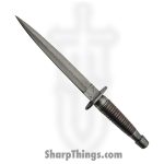Damascus - DM1262WD - Commando - Fixed Blade Knife - Damascus Dagger - Wood - Brown