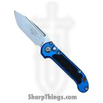Microtech - 1136-10BL - L.U.D.T. Gen III - Automatic Knife - M390MK Stonewash Tanto - 6061-T6 Aluminum - Blue