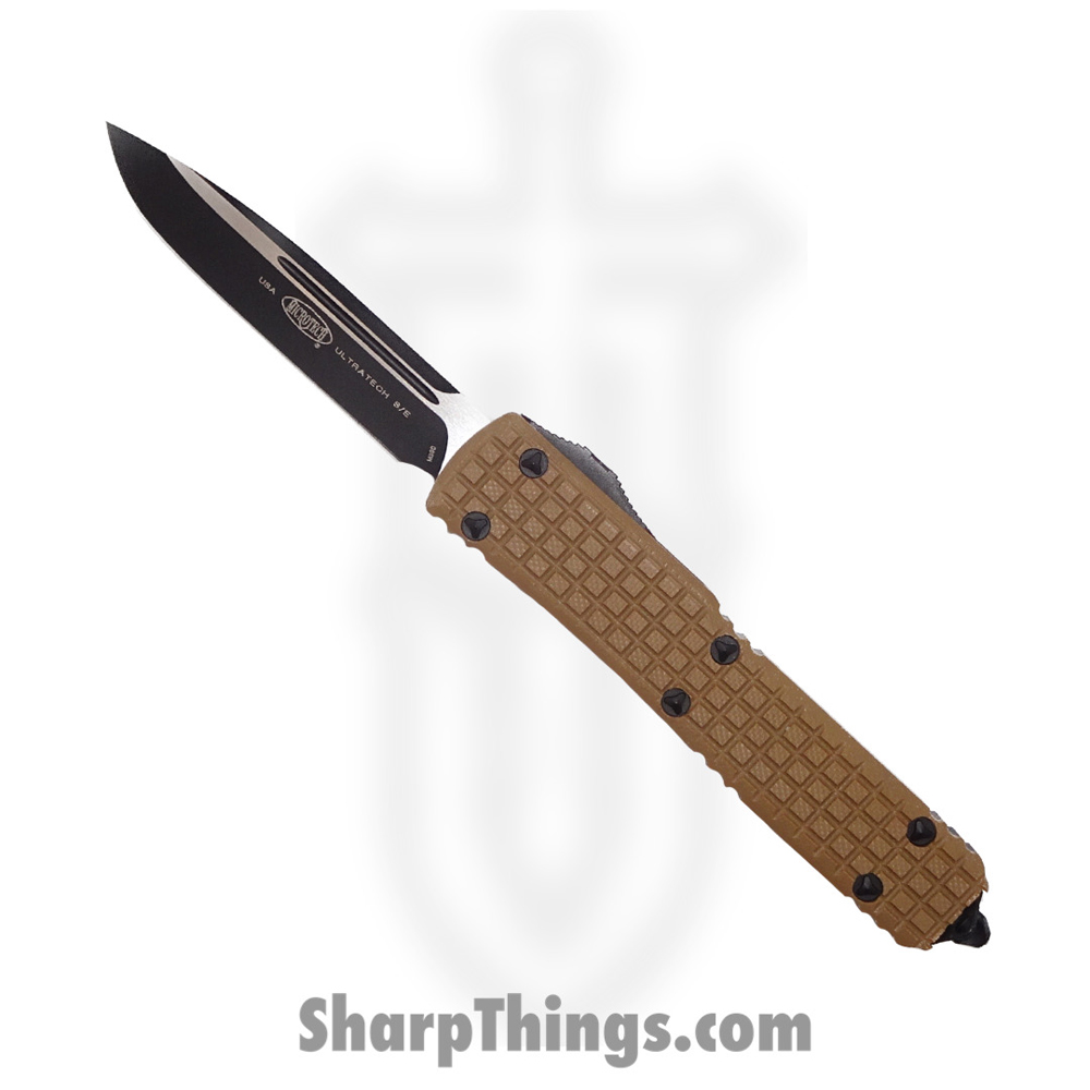 d56d03ee-4461-4eb2-81a1-9d3f51bfef81_121-1FRGTTAS_1.jpg Microtech - 121-1FRGTTAS - Ultratech Tactical Signature Series - OTF Auto - 121-1FRGTTAS Ultratech Tactical Signature Series OTF Auto - G10/Aluminum - Tan/Black - Image 1