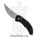 Microtech - 268A-10 - Brachial - OTF Auto - M390 Stonewash Trailing Point - Milled 6061-T6 Aluminum - Black