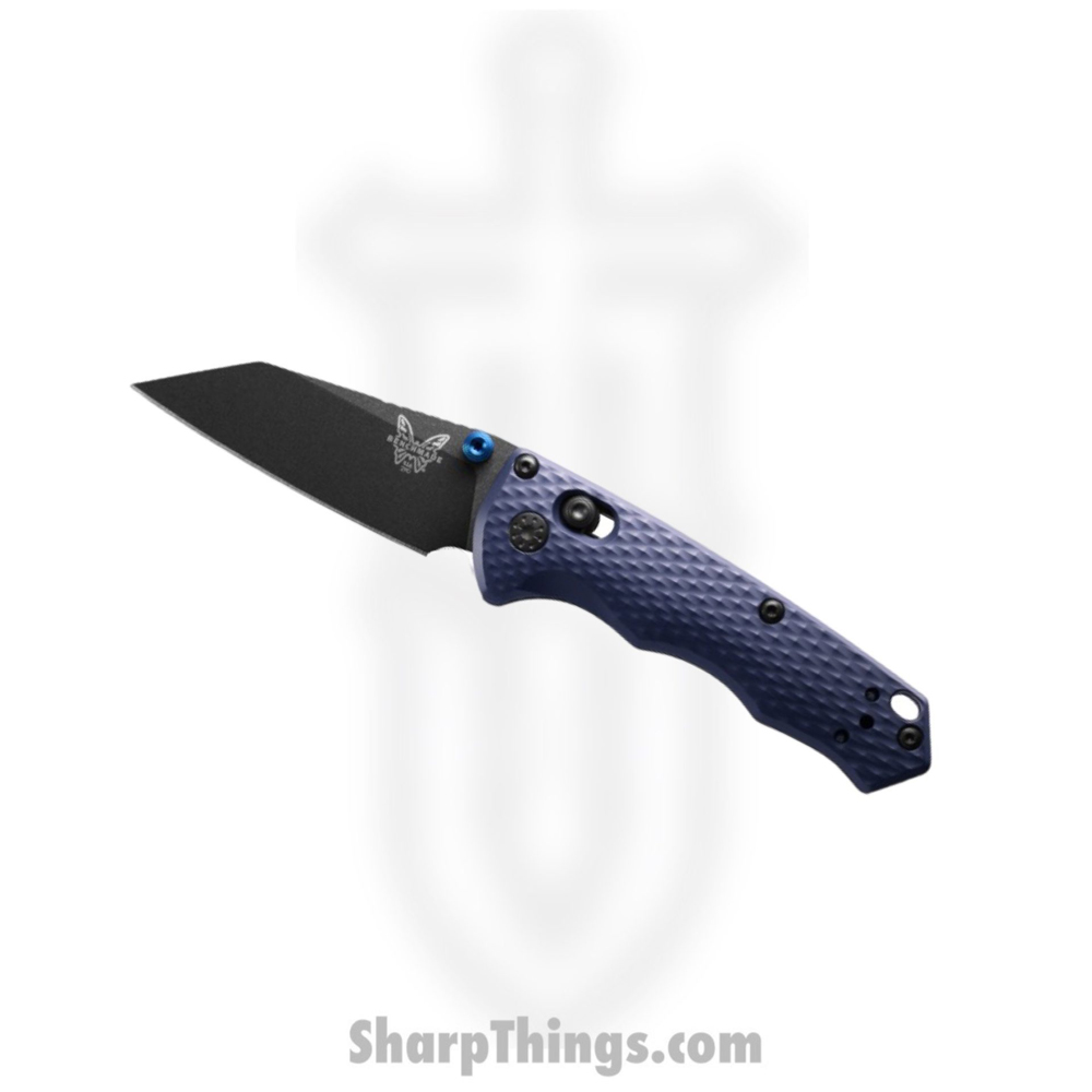 d6394b01-1264-4932-b5c2-43d79405f365_290BK_1.jpg Benchmade - 290BK - Full Immunity - Folding Knife - CPM-M4 Cobalt Black Wharncliffe - Aluminum - Crater Blue - Image 1