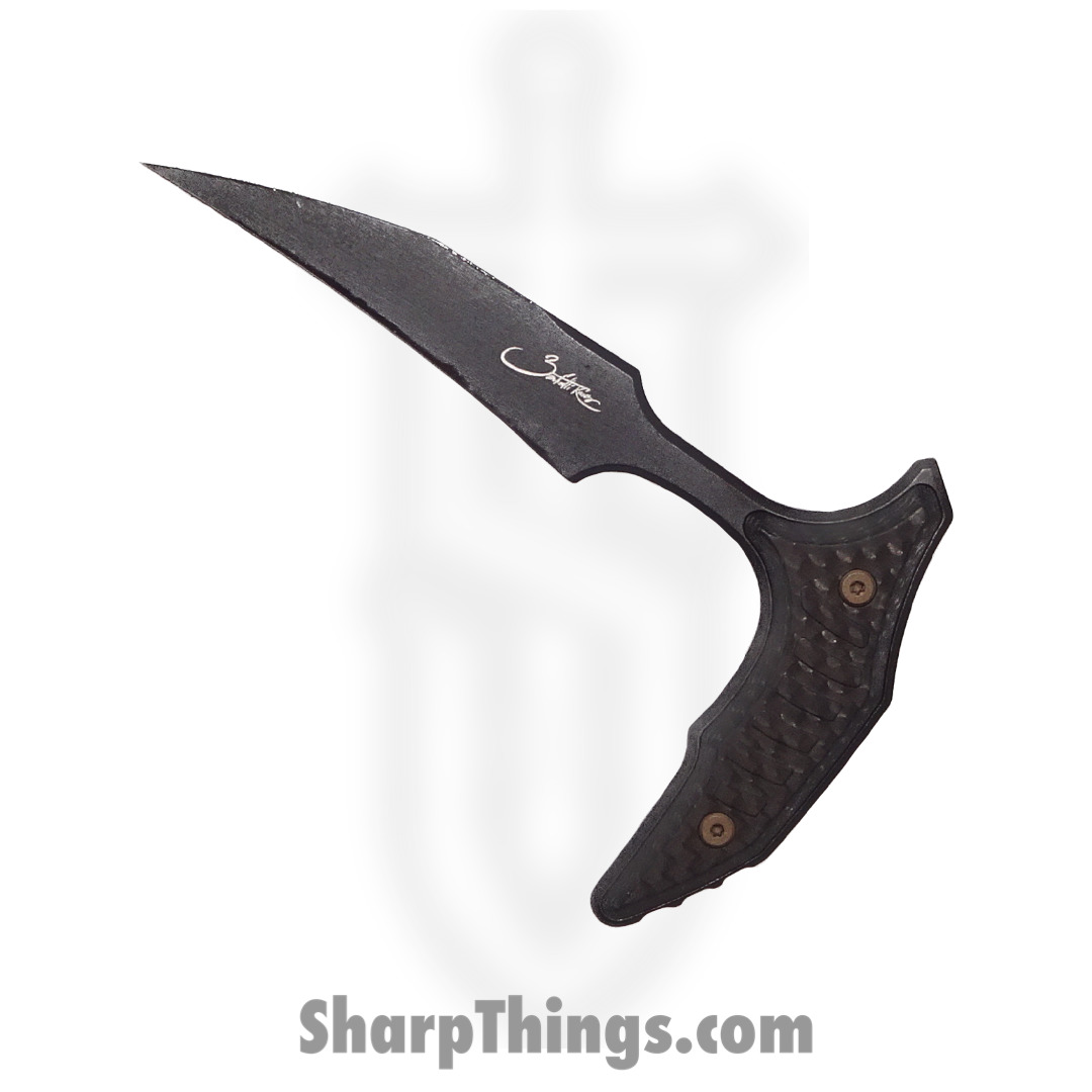 d661f19a-feab-457c-ad06-d5eda8af775e_218-1DLCCFS_1.jpg Microtech - 218-1DLCCFS - Bee - Fixed Blade Knife - 218-1DLCCFS Bee Fixed Blade Knife - Carbon Fiber - Black - Image 1