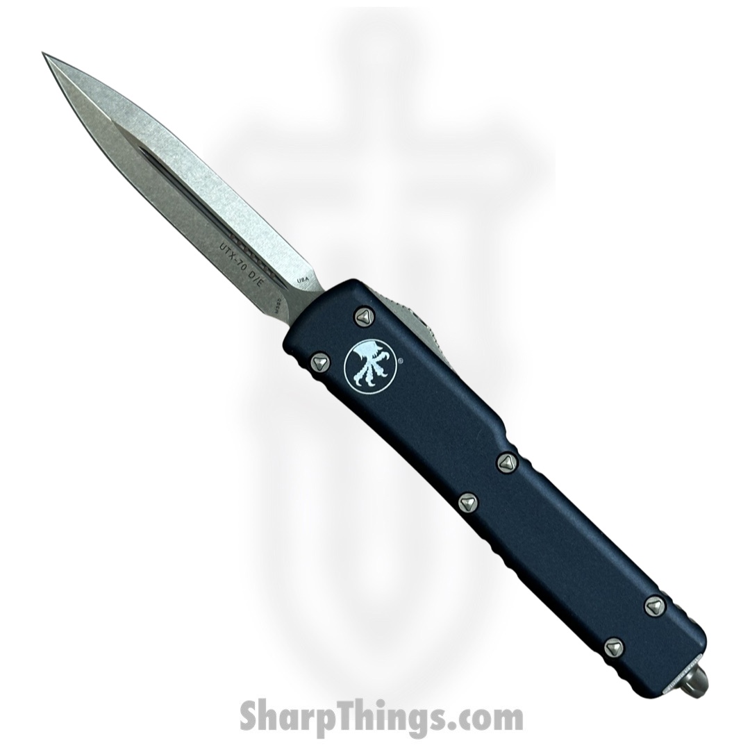 d6e34475-84c3-4f76-9cdf-56f861b29214_147-13_1.jpg Microtech - 147-13 - UTX-70 Automatic OTF D/E Dagger Knife - Bronze and Black - Image 1