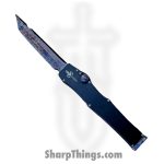 Marfione Custom Knives - 349-MCK-DRGN - Marfione Custom Halo III Mini - Automatic Knife - 349-MCK-DRGN Marfione Custom Halo III Mini Automatic Knife - 6061-T6 Aluminum - Black