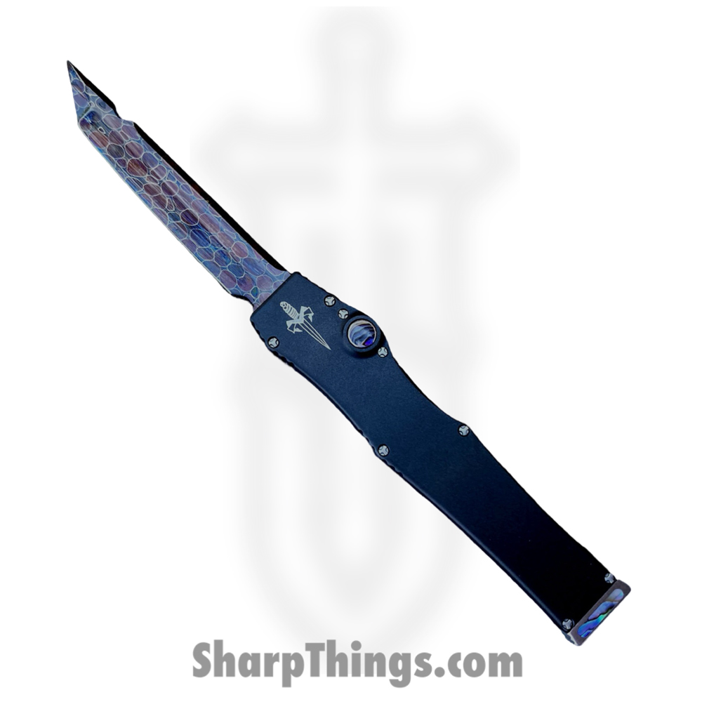 d790a0e3-9a8d-49b3-91c8-3106d2c7f624_349-MCK-DRGN_1.jpg Marfione Custom Knives - 349-MCK-DRGN - Marfione Custom Halo III Mini - Automatic Knife - 349-MCK-DRGN Marfione Custom Halo III Mini Automatic Knife - 6061-T6 Aluminum - Black - Image 1