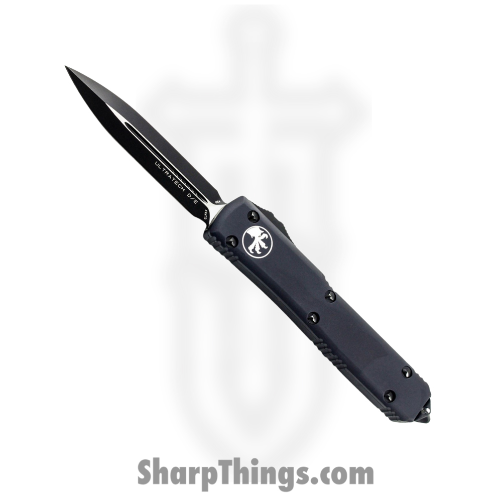 d7966d28-922e-4fdb-9def-ca89f6694bdc_122-1T_1.jpg Microtech - 122-1T - Ultratech Tactical - OTF Auto - Black Dagger - 6061-T6 Aluminum - Black - Image 1