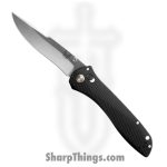 Benchmade - 710-25 - McHenry and Williams Seven Ten - Folding Knife - M390 Satin Recurve Drop Point - 6061-T6 Aluminum - Black