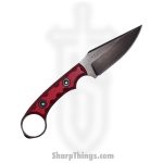 T.Kell Knives - NtStkCGBmSGG - Nightstalker CG - Fixed Blade Knife - 80CRV2 Nickle Boron Coated Clip Point - G10 - Red Dawn Grenade Grip