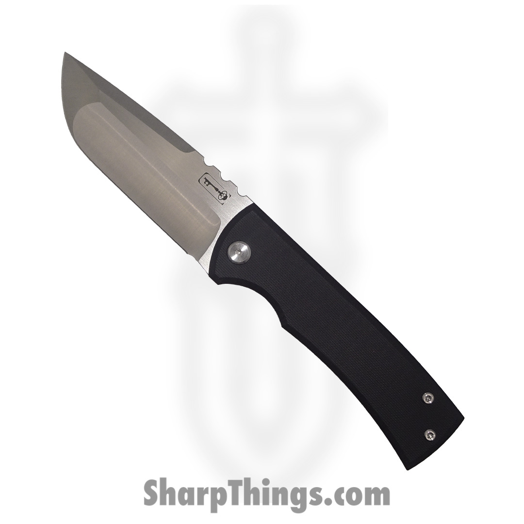 d8708ac0-ac24-4754-8801-f61d00501098_CU229DPBKKS_1.jpg Chaves Knives - CU229DPBKKS - Redencion 229 Lee Williams Kickstop - Folding Knife - M390 Stonewash Drop Point - G10 and Titanium - Black - Image 1