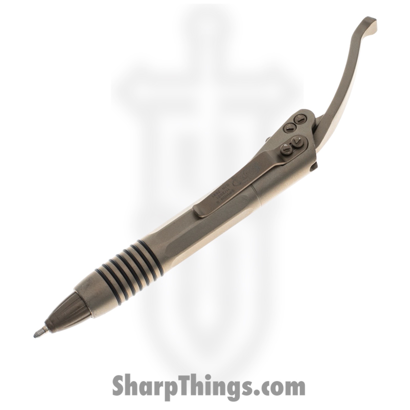 d919659d-ec94-44b7-88e0-8f00a8b1b14e_401-SS-BZ_1.jpg Microtech - 401-SS-BZ - Siphon II Bronzed Stainless Steel Pen - Image 1
