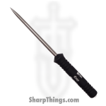 Bastinelli Creations - BC-23-BK - Ice Scream Ice Pick - Fixed Blade Knife - Satin HDL420 - 7 Deadly Sins Aluminum - Black