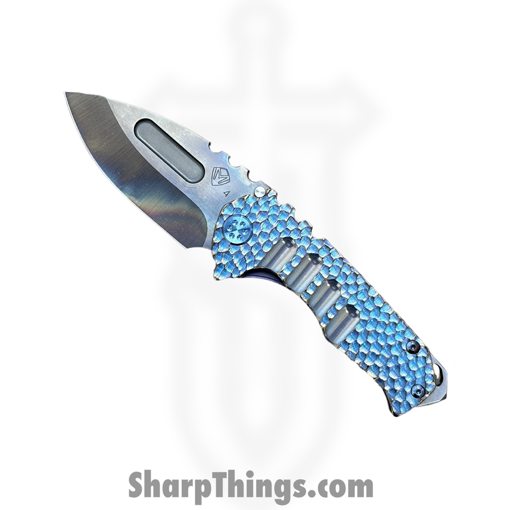 d9e31e47-e02b-4d62-a87b-ccbb01c74297_MK0294VD-02AN-T2C2-BN_1.jpg Medford Knife and Tool - MK0294VD-02AN-T2C2-BN - Genesis "T" - Folding Knife - S45VN Vulcan Drop Point - "Cobblestone" Titanium - Blue Bronze - Image 1