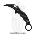 Fox Knives - FOX598 - Karambit - Fixed Blade Knife - Bohler N609 Coated Hawkbill - G10 - Black