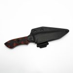 T.Kell Knives - StrikerBRMSTGG - Striker - Fixed Blade Knife - 1095 Nickle Boron Coated Clip Point - G10 - Brimstone Premium Grenade Grip