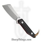 Artisan Cutlery - ATZ1803BBRE - Osprey - Fixed Blade Knife - D2 Stonewash Drop Point - G10 - Black Red