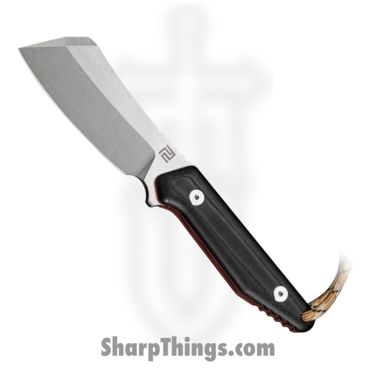 da2e44e4-70cd-472a-9c03-7a2a3268512e_ATZ1803BBRE_1.jpg Artisan Cutlery - ATZ1803BBRE - Osprey - Fixed Blade Knife - D2 Stonewash Drop Point - G10 - Black Red - Image 1