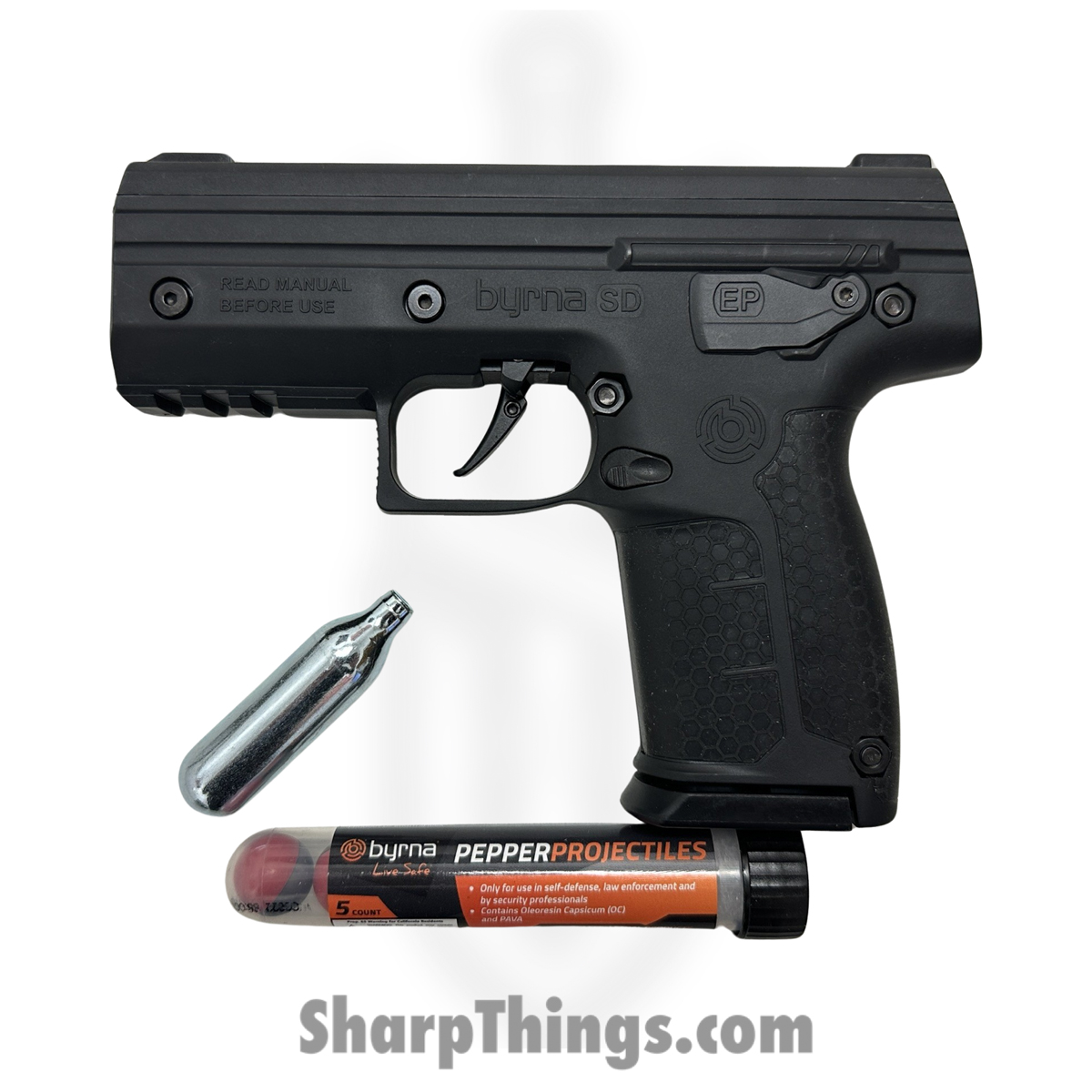da6688ae-89b1-4c9a-a6d8-4910981e8faf_EK68300_1.jpg Byrna - EK68300 - Basic Pepper Launcher Kit - Black - Image 1