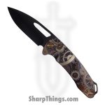 Medford Knife - MK0384PQ-36A1-T1C1-BP - On Belay Folder - S45VN PVD - Bronze "Steampunk Gears"