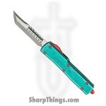 Microtech - 419-10BH - UTX-70 Bounty Hunter - OTF Auto - Elmax Apocalyptic Hellhound Tanto - 6061-T6 Aluminum - Distressed Green