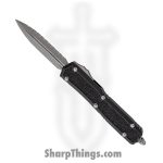 Microtech - 206-12APS - Makora SS - OTF Auto - Apocalyptic Dagger - Aluminum with Traction Inlays - Black