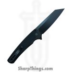 ProTech - 5406 - Malibu - Folding Knife - CPM MagnaCut Coated Reverse Tanto - Textured Aluminum - Black