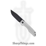 Vero Engineering - VEITDPDLSW - Impulse Thin Framelock - Folding Knife - M390 DLC Drop Point - Titanium - Stonewash